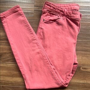 Old Navy Coral Pink Rockstar Skinny Jeans Soft Denim